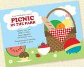 Picnic Basket Summer Party Invitation Printable Custom (Digital File) Il_170x135