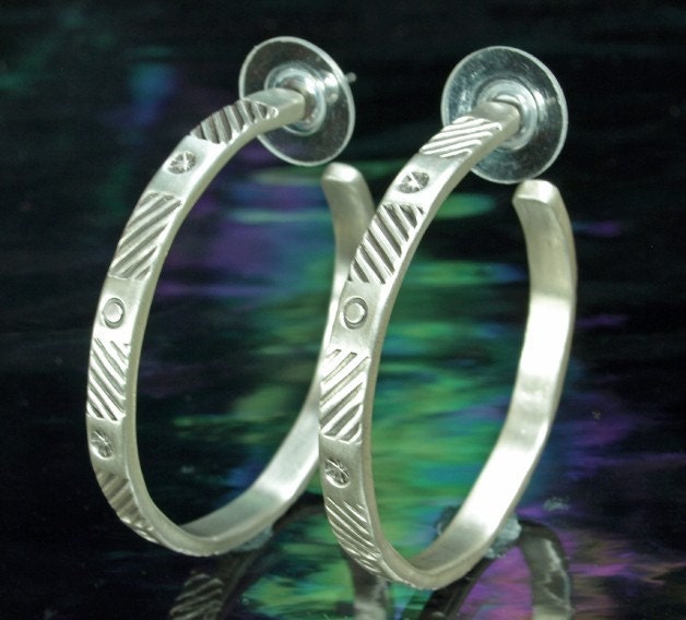 Hoop Earrings w/post- Safety Zone