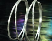Split Hoop Earrings- Tiny Bubbles