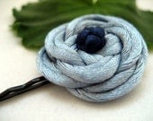Rose Bobby Pin - Light Blue, Navy
