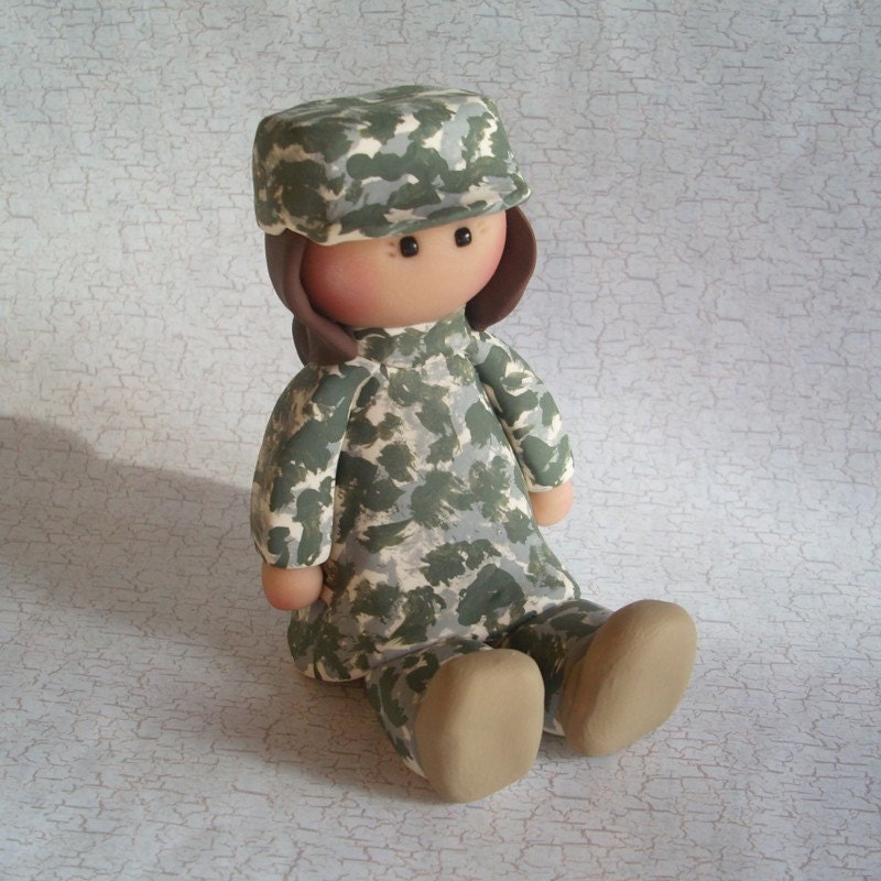 ACU Female Soldier