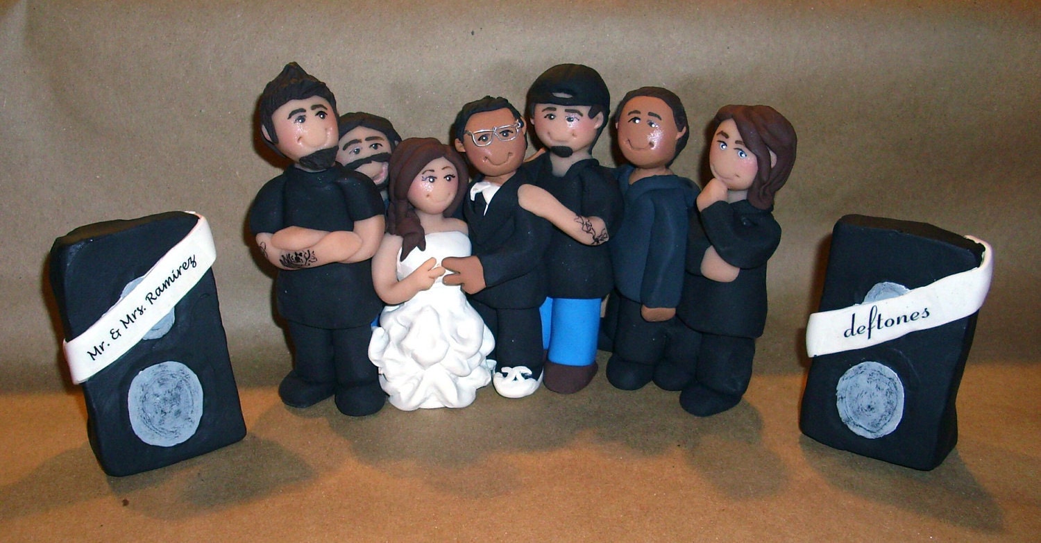 Wedding Cake Topper - Custom Family Figurine - Group Cake Topper - Figurine