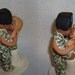 Military Wedding Cake Topper - Kiss