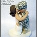 Military Wedding Cake Topper - Kiss