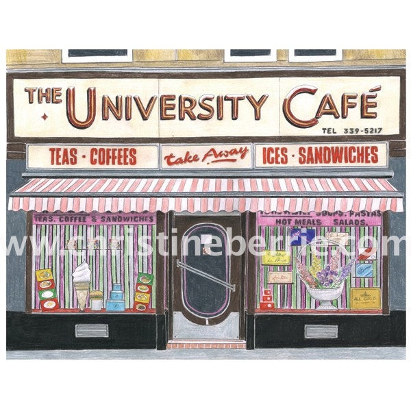 University Cafe - limited edition archival print