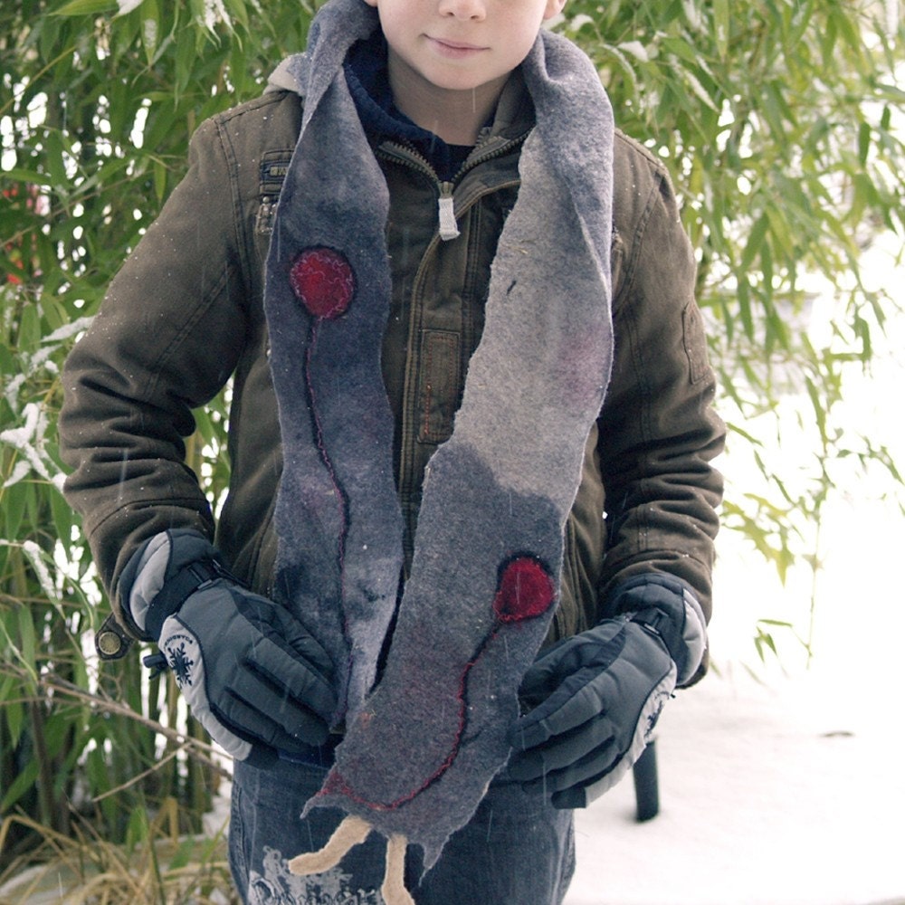 Libby Handmade  Felt and cotton scarf