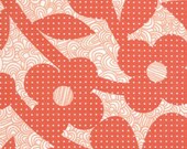 Loops and Dots in Red Weekends by Erin McMorris Fabric 1 yard