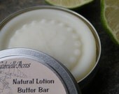 Lime and Coconut Lotion Butter Bar with Organic Ingredients