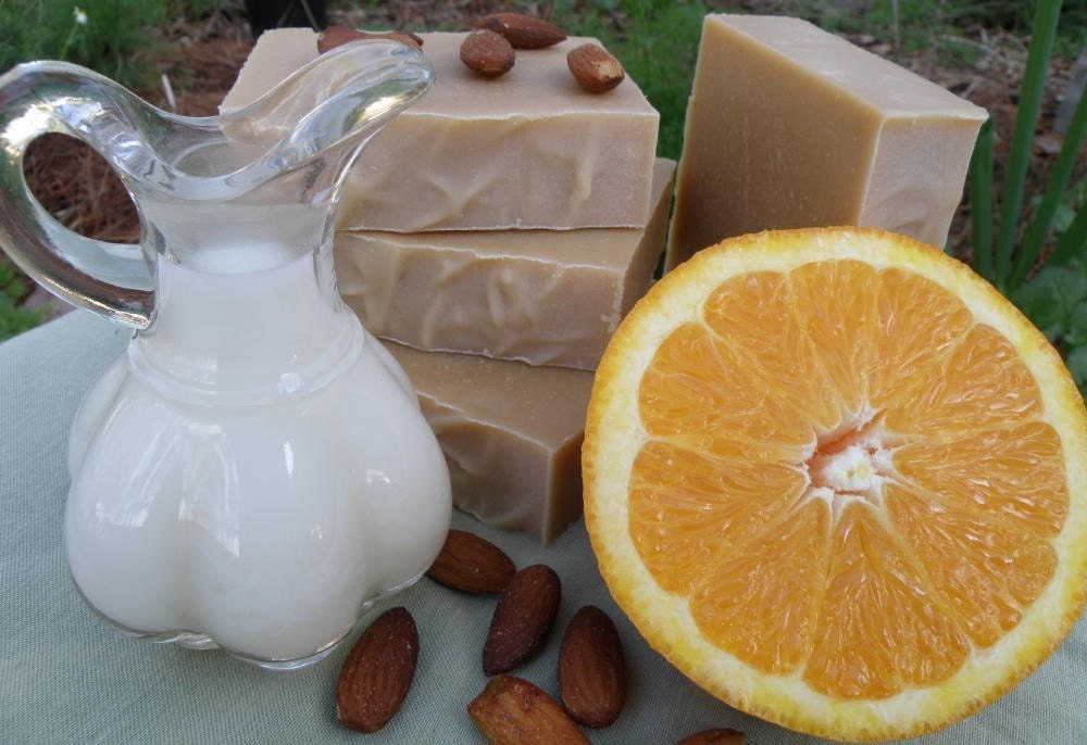 Sweet Orange and Almond Natural Herbal Soap