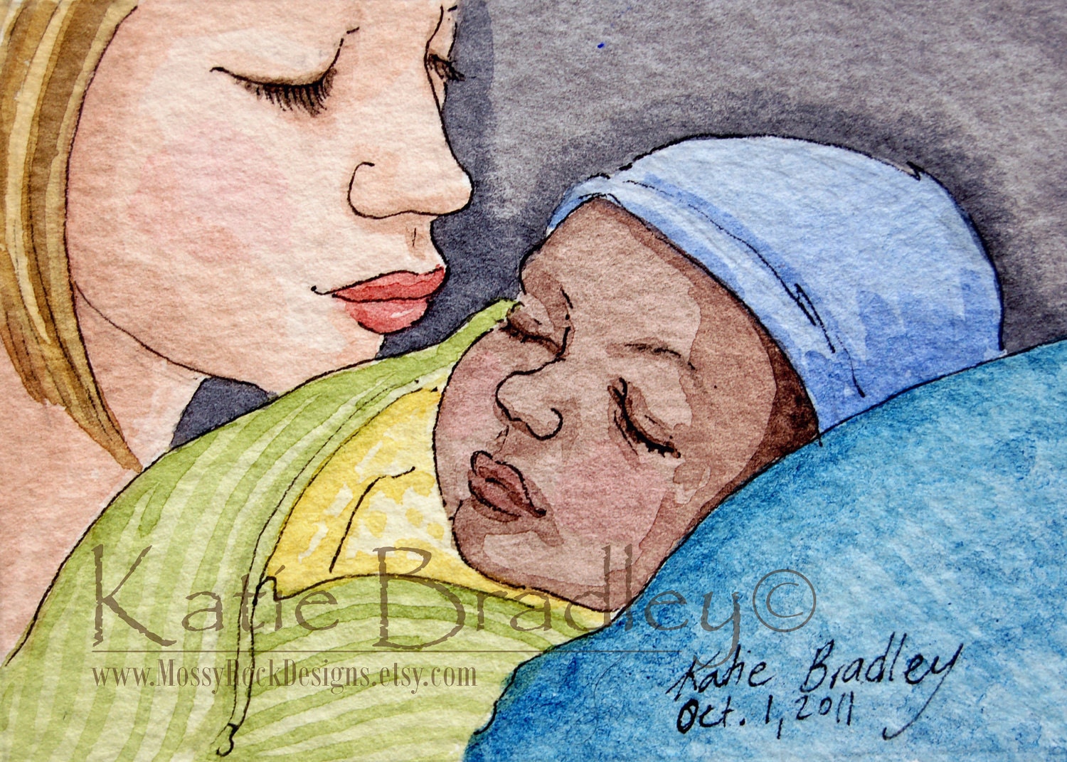 SUPER SALE A Mother's Kiss - 5x7 print