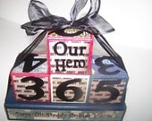 Patriotic Depoyment Countdown Blocks, Army, Air Force, Navy, Marines