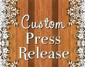 Press Release - Custom - Introduce your products to the WORLD