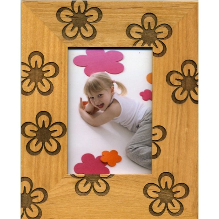 3.5 x 5 Frame with Flowers