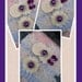 Garter/ ivory/ dark purple wedding garter / bridal garter/ lace garter / toss garter / wedding garter / vintage inspired lace garter