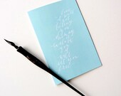 LOVE will SET you FREE - Greeting Card - printed on 100% recycled paper - 4.25x5.5 (folded card) with matching white envelope