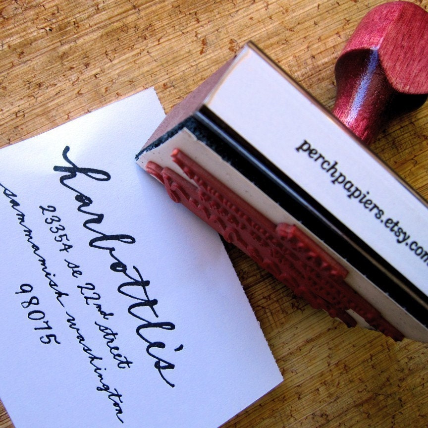 CALLIGRAPHY Return Address Stamp