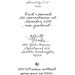 CALLIGRAPHY Return Address Stamp