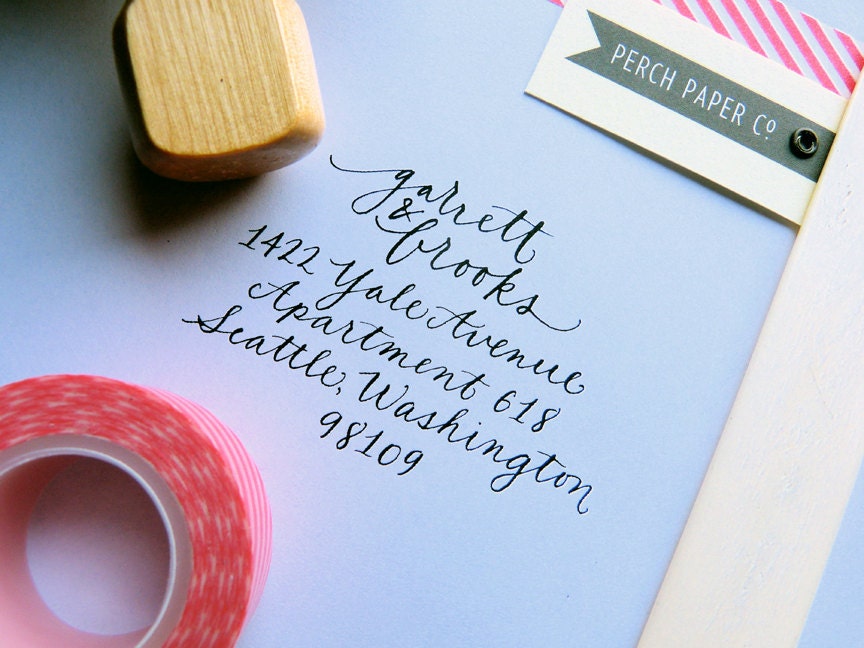CALLIGRAPHY Return Address Stamp