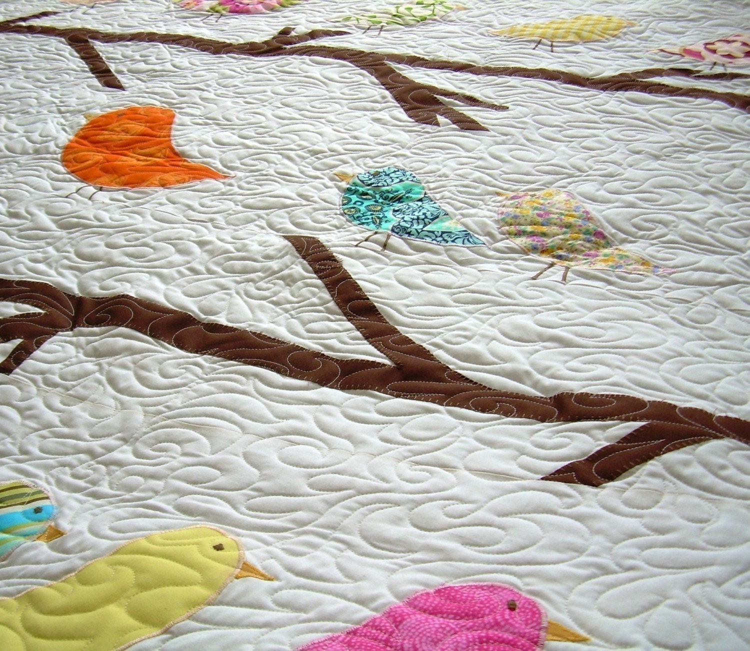Birds of a Feather--Customizable Crib/Toddler Size Quilt