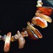 Hot Carnelian Necklace Choker OOAK Jumbo Carnelian Slices Massive FavoriteBlings Head Turner