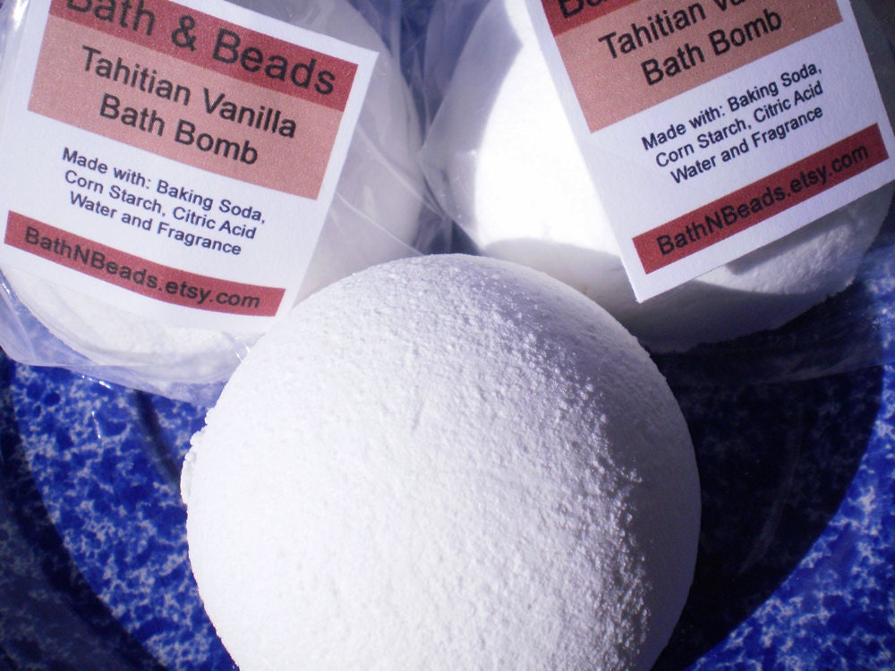 Tahitian Vanilla Bath Bombs - Set of 3
