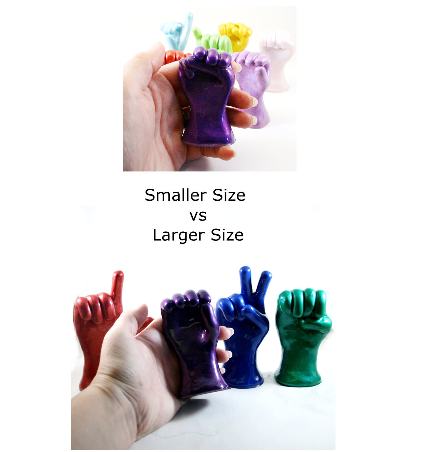 2 I Love You in ASL (other hand signing the number 4) - Listing for Samantha