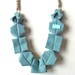 Origami Hana Rope Necklace - Seafoam Green
