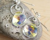 Swarovski Crystal Swirl Earrings - AKi-E