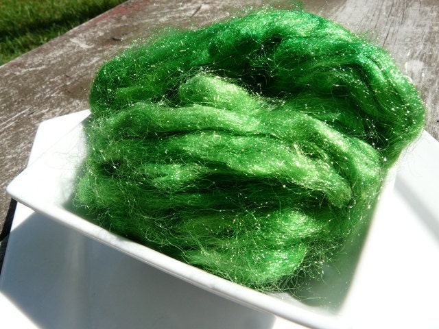 Hand Dyed Nylon Firestar 1/2 oz. - Lime Green