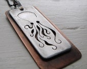 Rectangular Octopus Cutout -- Dark Matter Necklace