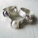 Pretty in Pink -- Pastel Pink Pearl Rivet Ring -- Genuine Cultured Pearl