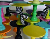 set of four cupcake stands