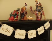 christmas christian decoration, wise men still seek Him, banner Il_170x135