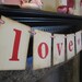 I LOVE YOU Valentine Wedding Banner Garland Sign Decoration, Pink and Red