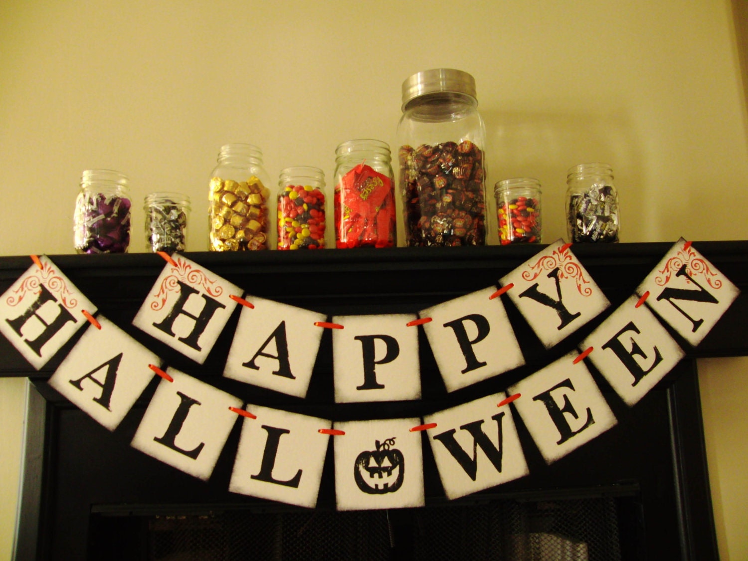 halloween banner decoration, sign, banner, photoprop