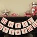 Merry Christmas banner decoration, photoprop, garland