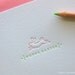 letterpress hoppy easter card