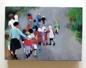 Kindergarten / Tiny canvas print