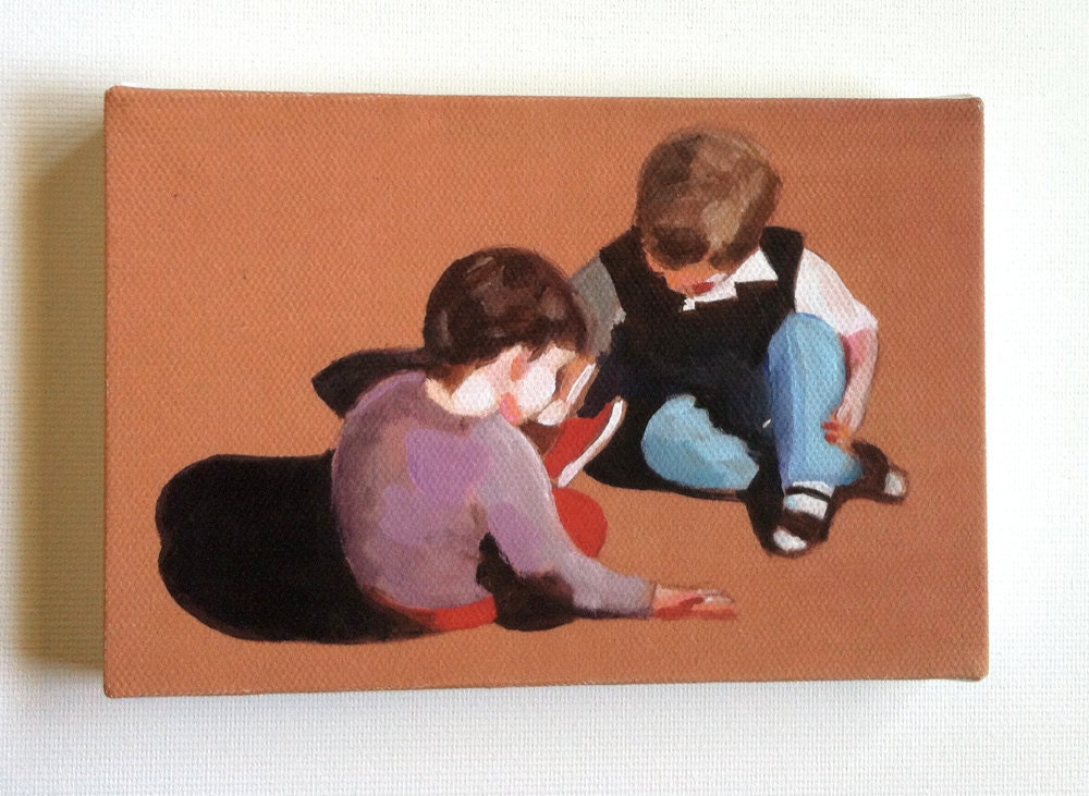 Play Day / Tiny canvas print