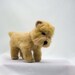 Needle Felted Dog Cairn Terrier Wheaten Soft Sculpture
