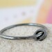 Ring-Ring Sterling Silver. Rustic Oxidized. 14 gauge.