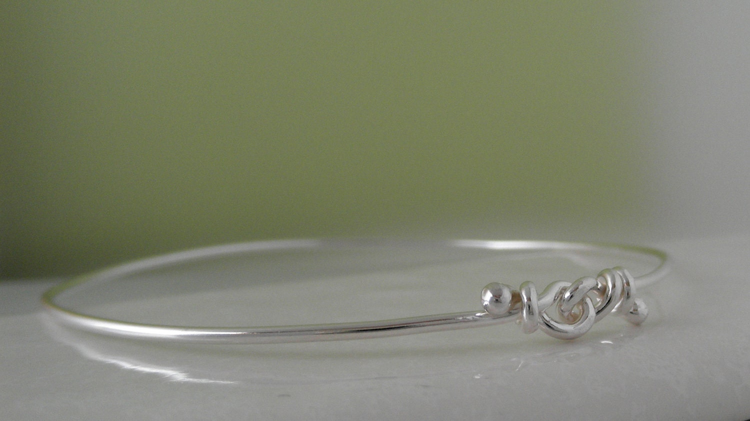 Dito Bangle Bracelet. Sterling Silver. Rustic. Handmade Bracelet. Aroluna Jewelry