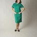 Vintage 1960s Suit // Shamrock Green Wool Suit by Adele Martin