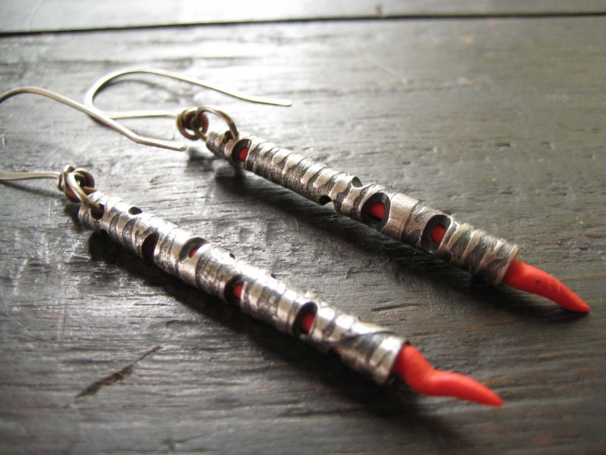 Flame Flute Earrings