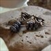 SALE - Hematite, Brass - Clip Earrings - 'Steel'