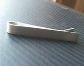 1.5 - 22g - tie bar - Custom Text - Sterling Silver