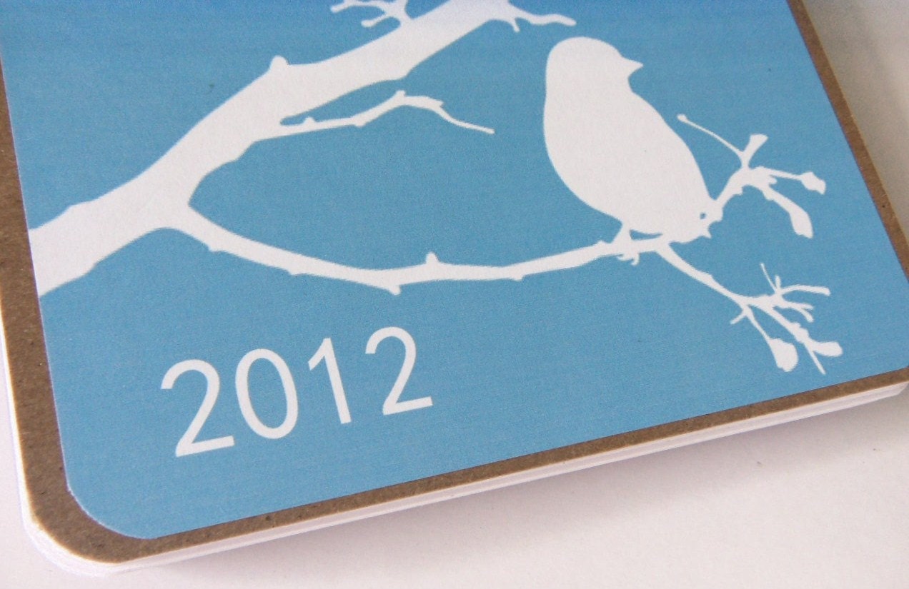 Mini Binder Series-(The Refillable Journal Junky Planner/Weekly Organizer/Keepsake Journal)-Blue Bird Design