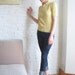 lovely yellow vintage sweater (S M)