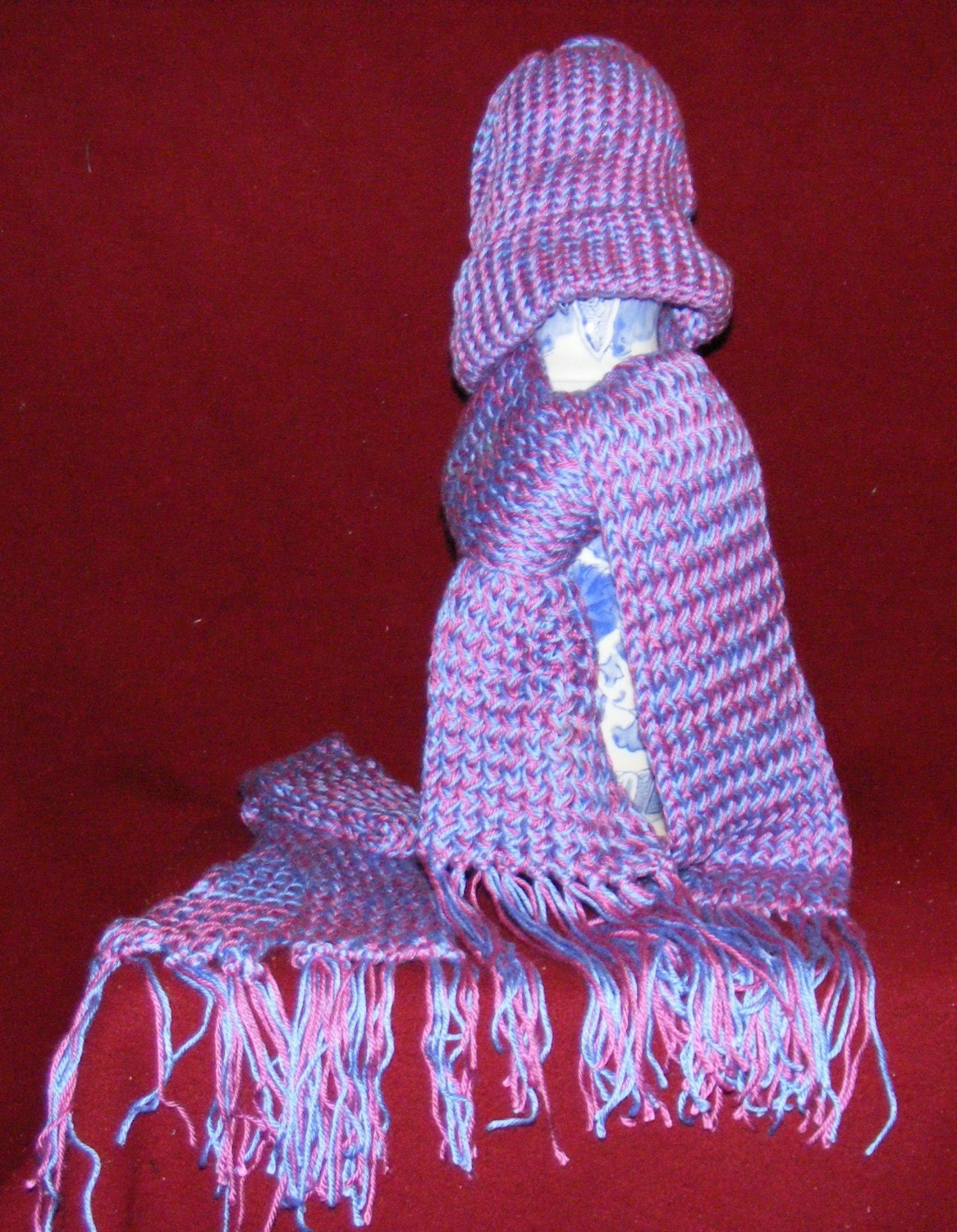 Soft 2 Scarves and 1 Hat Set