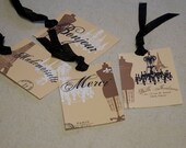 Digital Download, No. 131 Mini Dress Form and Other French Things for Gift Tags